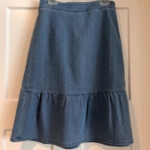 Down East denim skirt